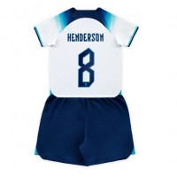 England Jordan Henderson #8 Replica Home Minikit World Cup 2022 Short Sleeve (+ pants)